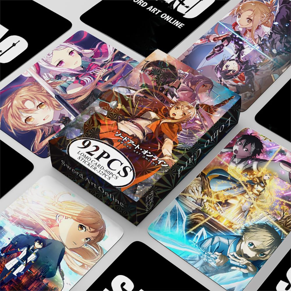 Amazon.co.jp: 92枚セット SAO カード シール トレカ LOMOカード 60